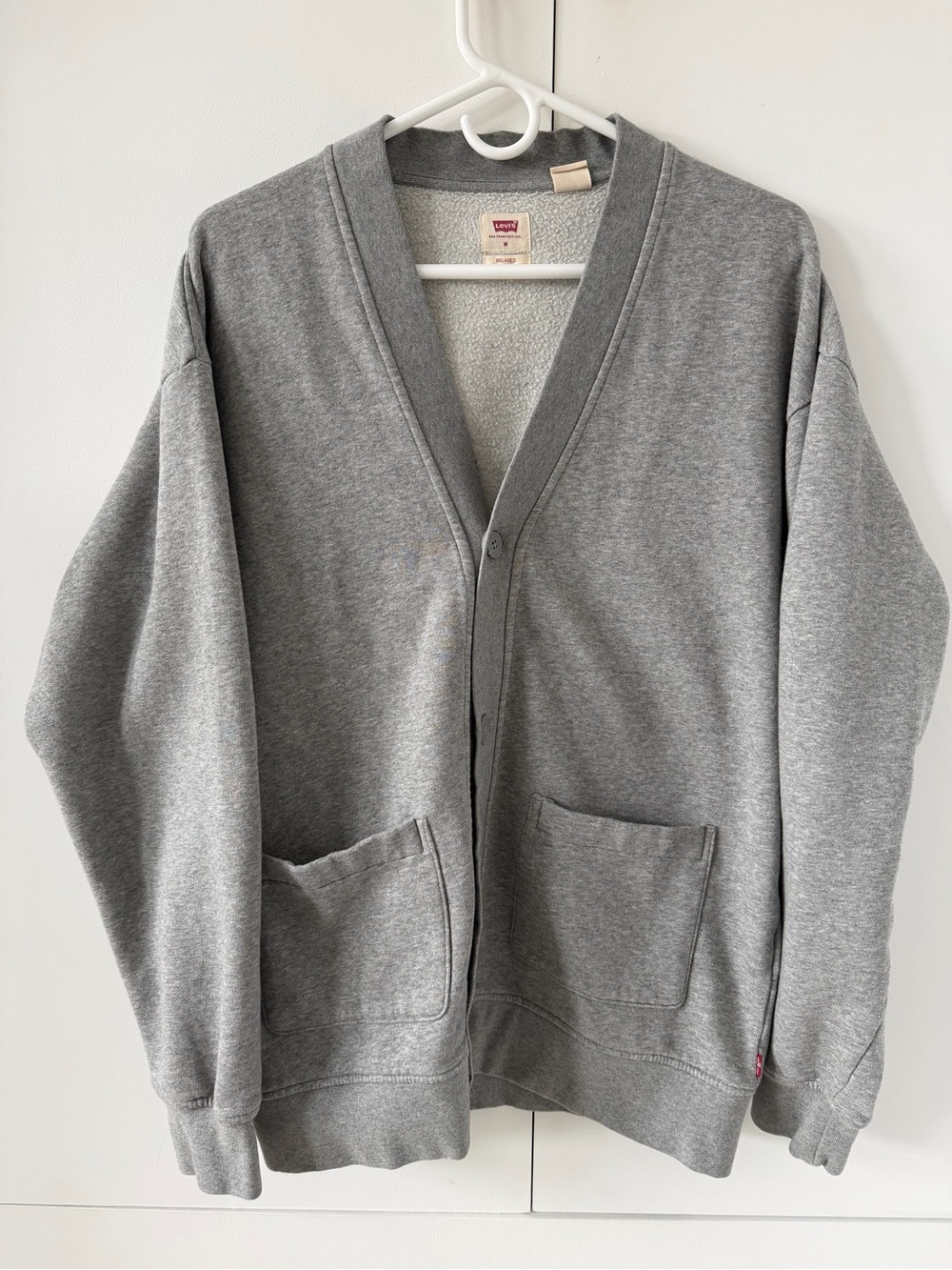 Levi’s Heather Grey Cardigan sweatshirt